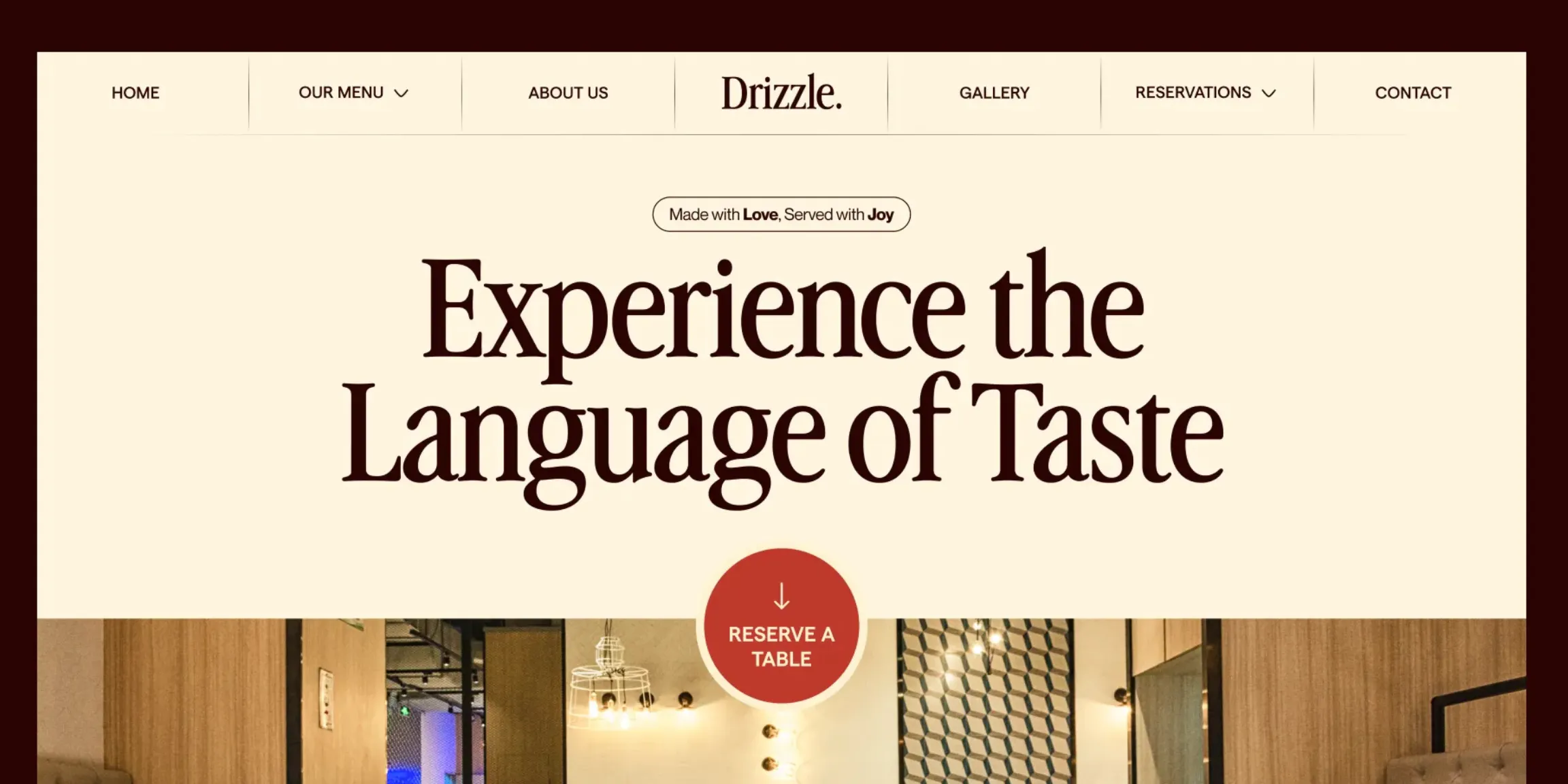 Restaurant — example project